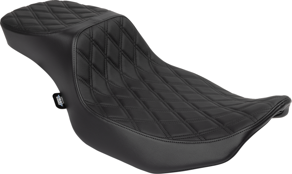 Performance Predator 2-Up Seat - Vinyl - Black Double Diamond Stitch - FLHX/FLTR '23-'24