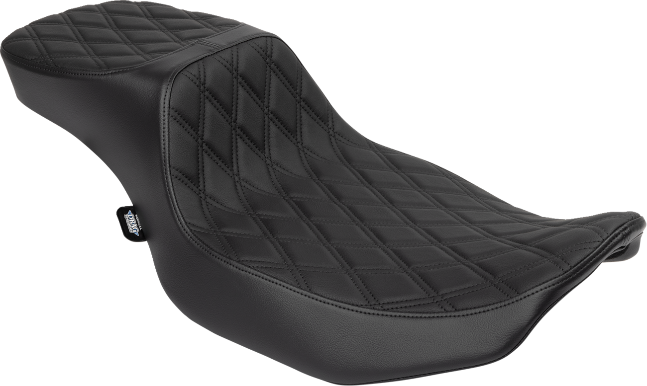 Performance Predator 2-Up Seat - Vinyl - Black Double Diamond Stitch - FLHX/FLTR '23-'24