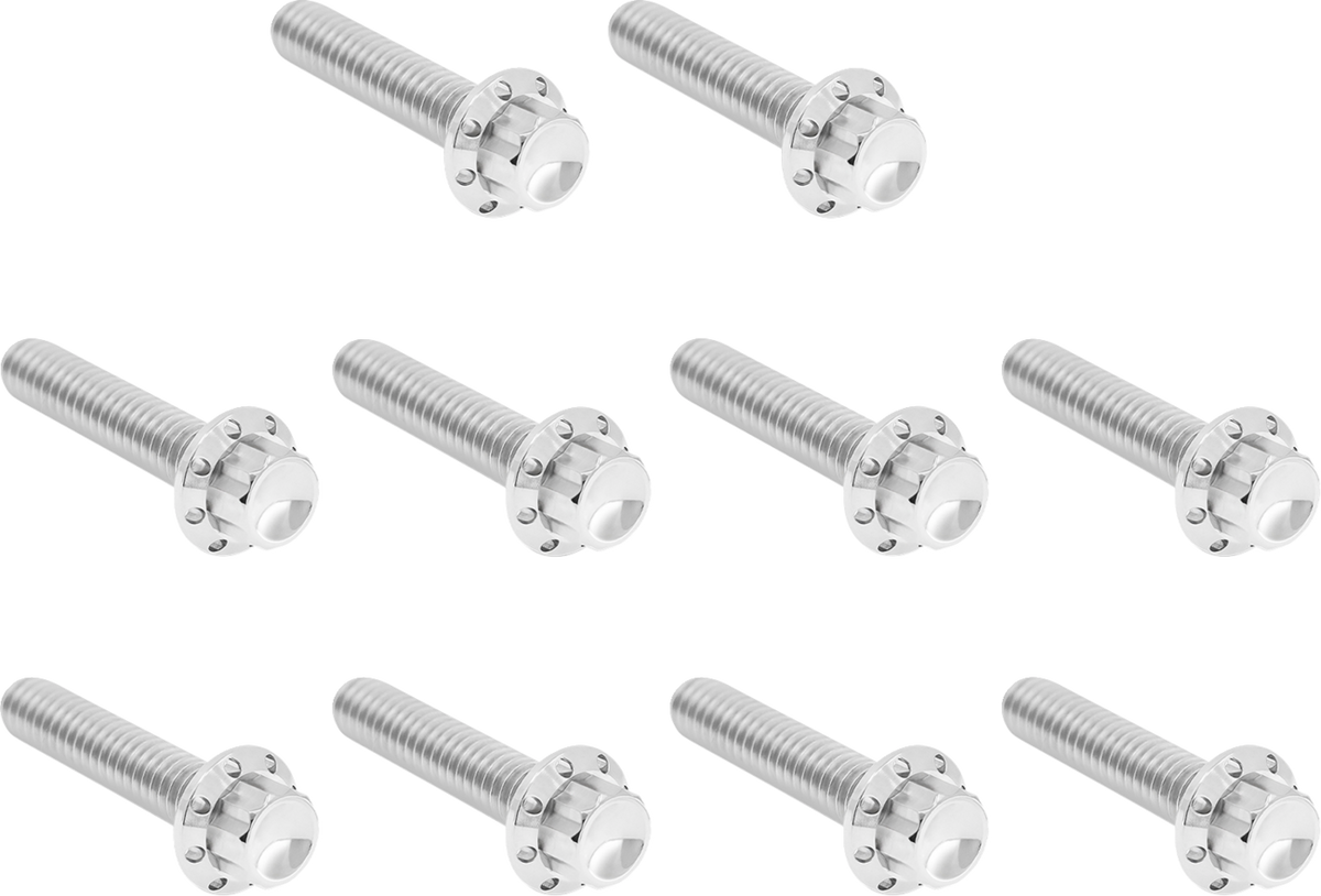 Bolt Kit - Cam Cover/Point Cover - Titanium - 12-Point - Polished