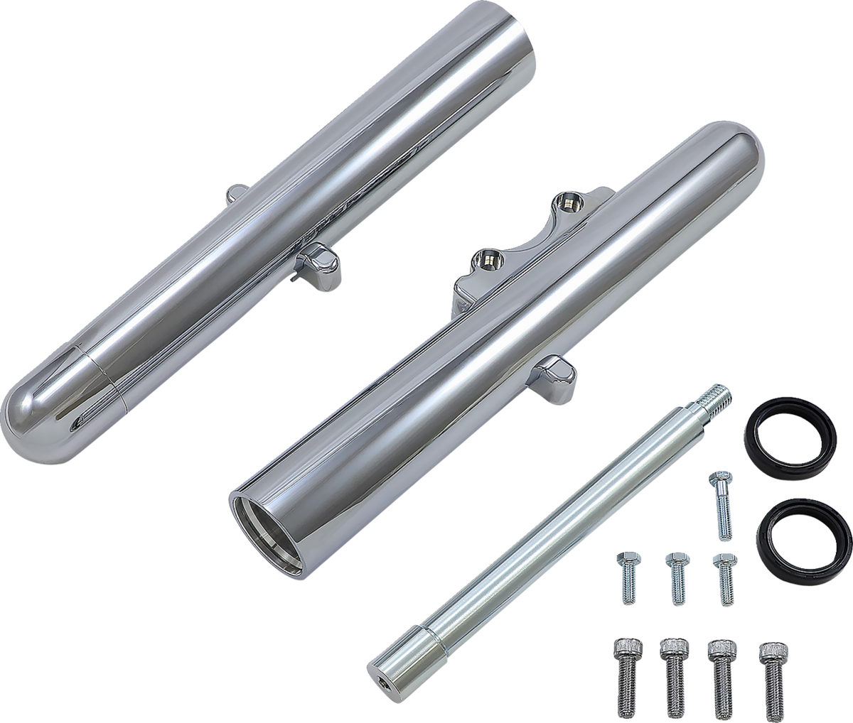 Fork Legs - Chrome - Hot Legs - Custom Single Disc - Smooth - '08-'13
