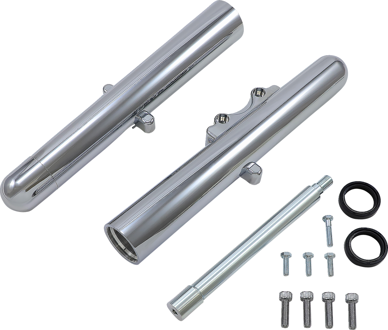 Fork Legs - Chrome - Hot Legs - Custom Single Disc - Smooth - '08-'13
