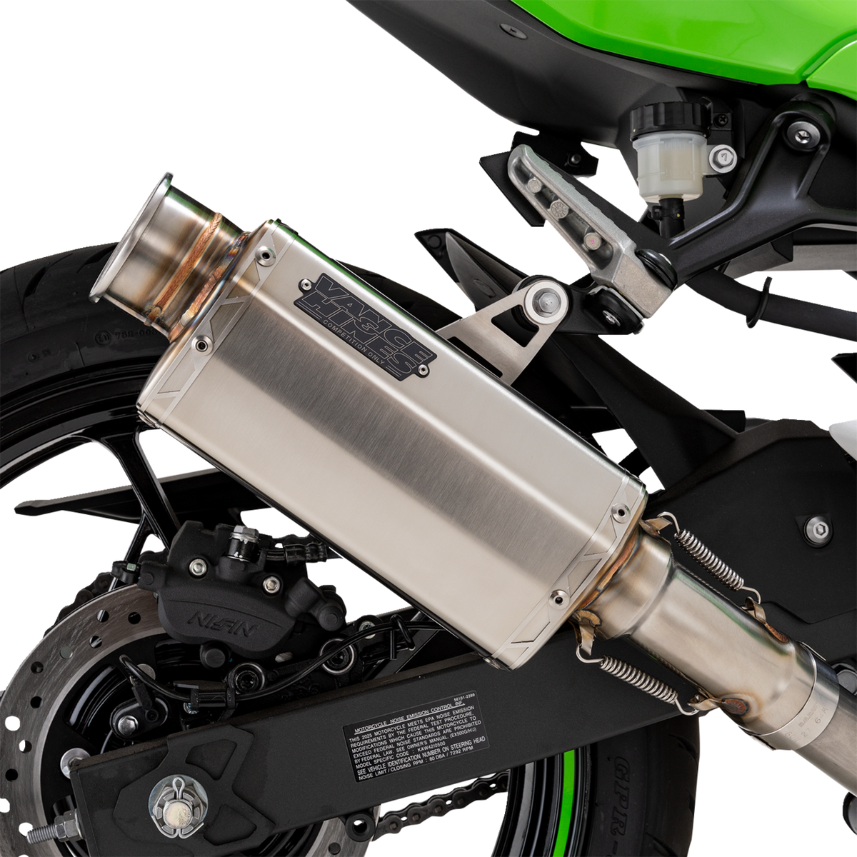 VS-6 Slip-On Muffler - Stainless Steel - Kawasaki Z/Ninja 500