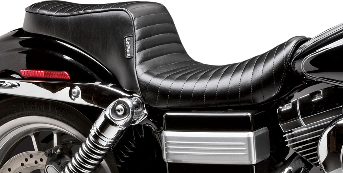 Cherokee Seat - Pleated - Black - FXDWG '96-'03