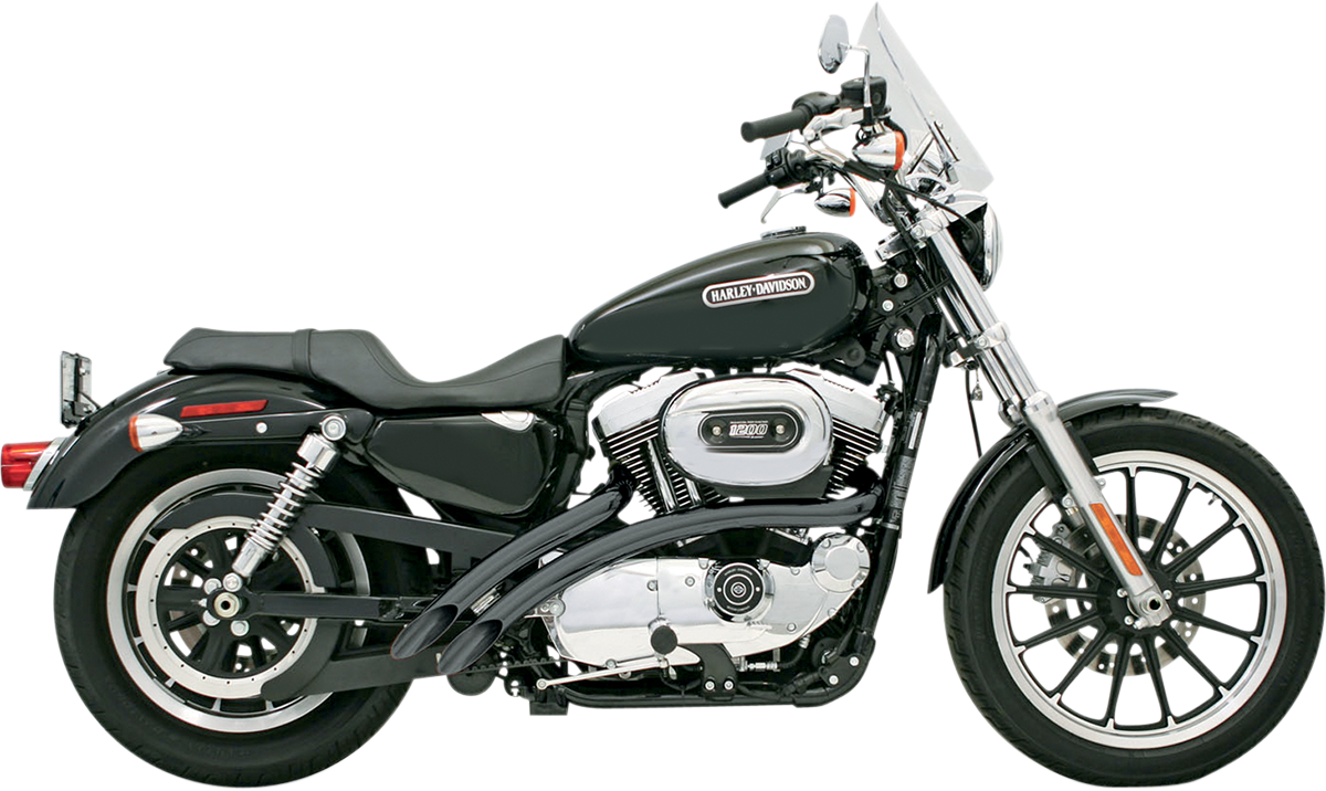 Radial Sweepers Exhaust System - Black - '07-'13 XL