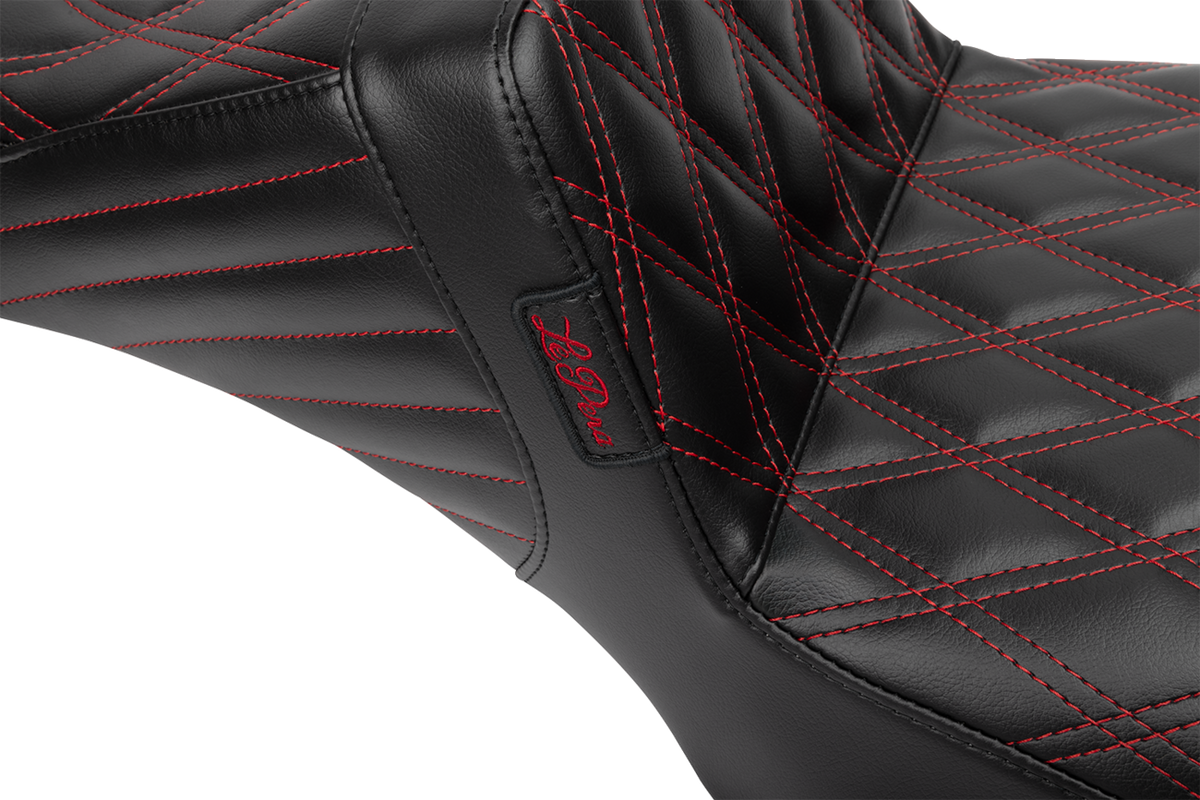 Tailwhip Daddy Long Legs Seat - Red Double Diamond Stitch - FLH/FLT '23-'25