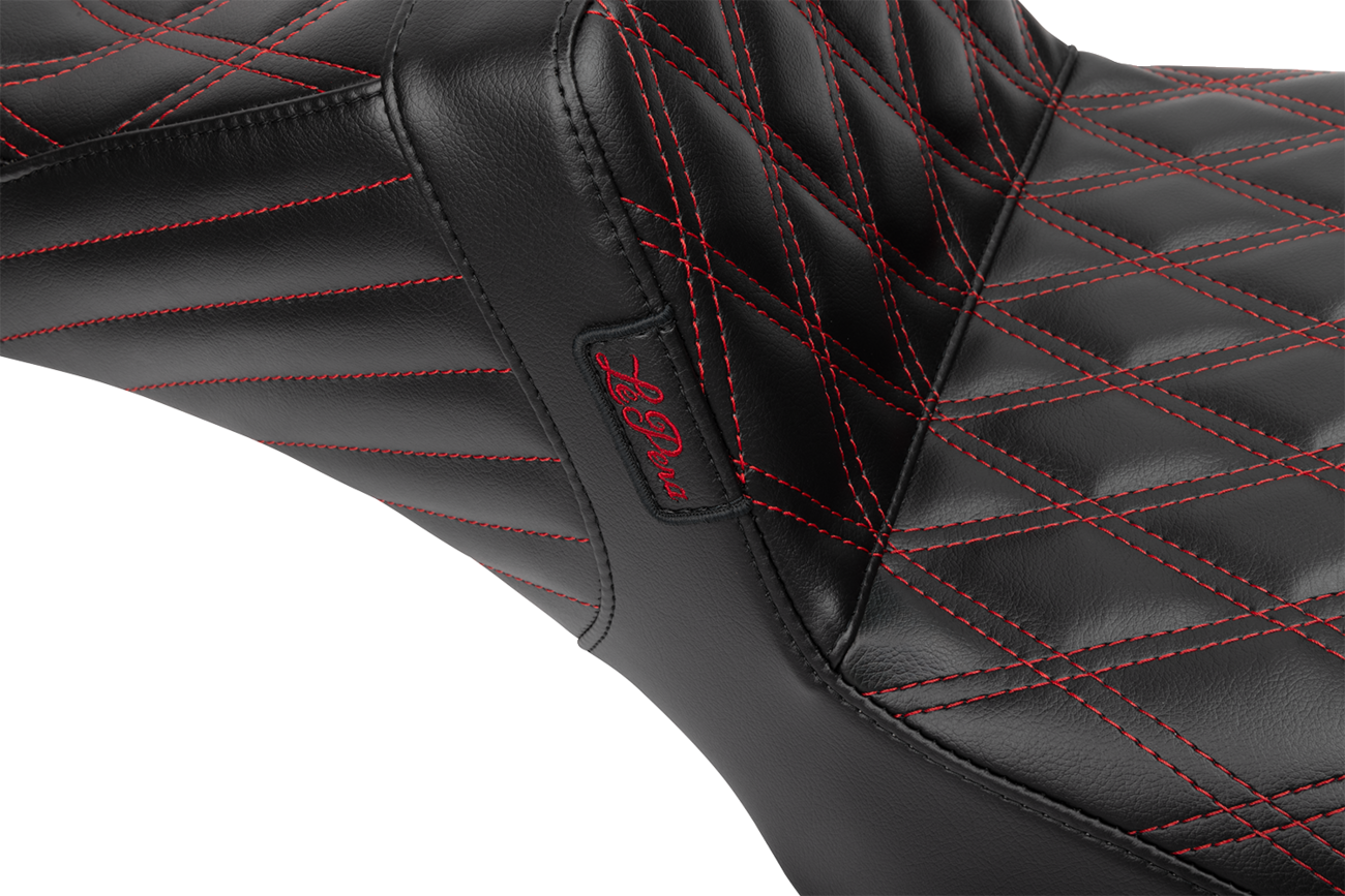 Tailwhip Daddy Long Legs Seat - Red Double Diamond Stitch - FLH/FLT '23-'25