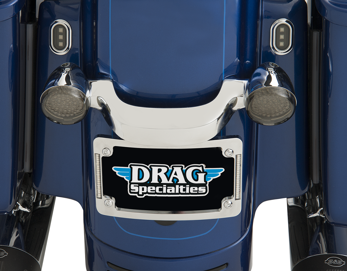 Tri-Radius License Plate Frame With Flushmount LEDs