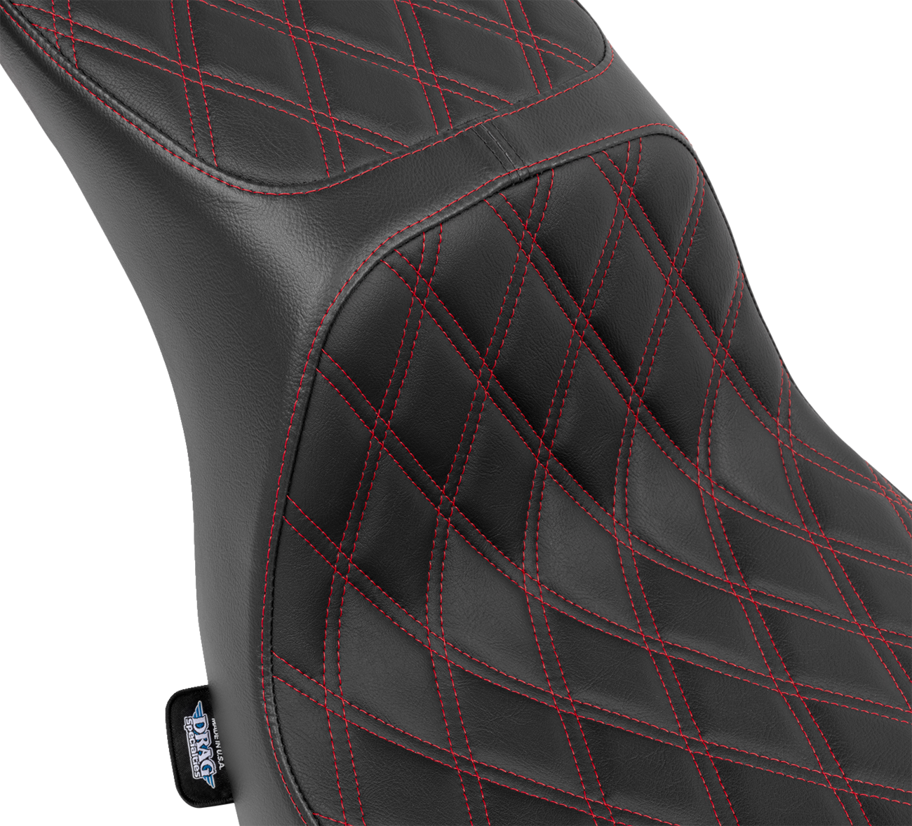 Predator 2-Up Seat - Vinyl - Double Diamond - Red Stitching - FLSB/FXLRS '18-'24