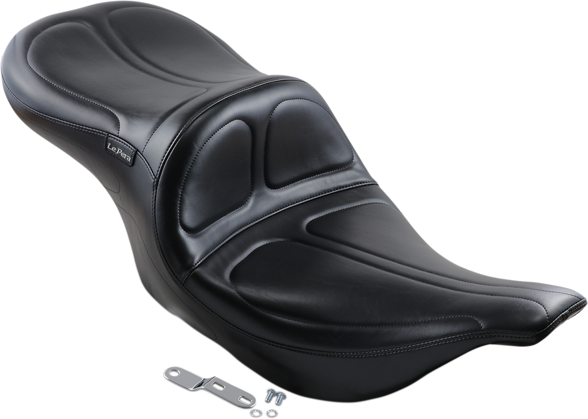Maverick Seat - Without Backrest - Stitched - Black - FLH/FLT '02-'07