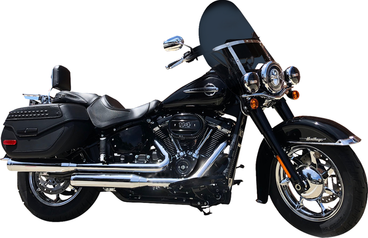 Billboard Flare® Windshield - 20" - Dark Smoke - '18-'25 Harley-Davidson®