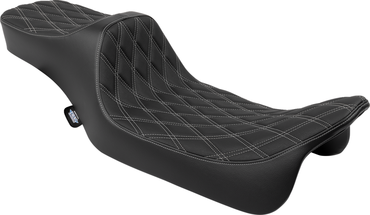 Predator III Seat - Extended Reach - Double Diamnd - Silver Stitching - FLH/FLT '08-'24