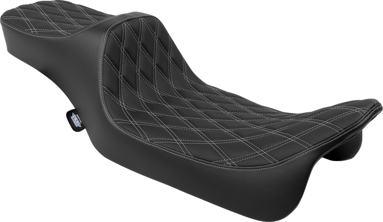 Predator III Seat - Extended Reach - Double Diamnd - Silver Stitching - FLH/FLT '08-'24
