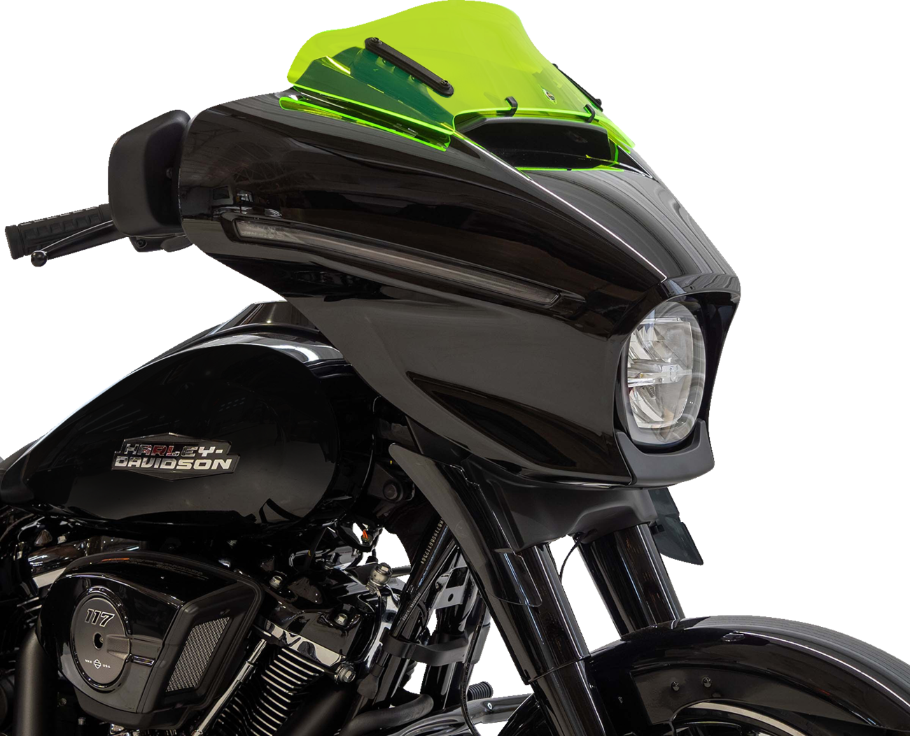 Ice Flare® Windshield - 6-1/2" - Green Ice - FLHX