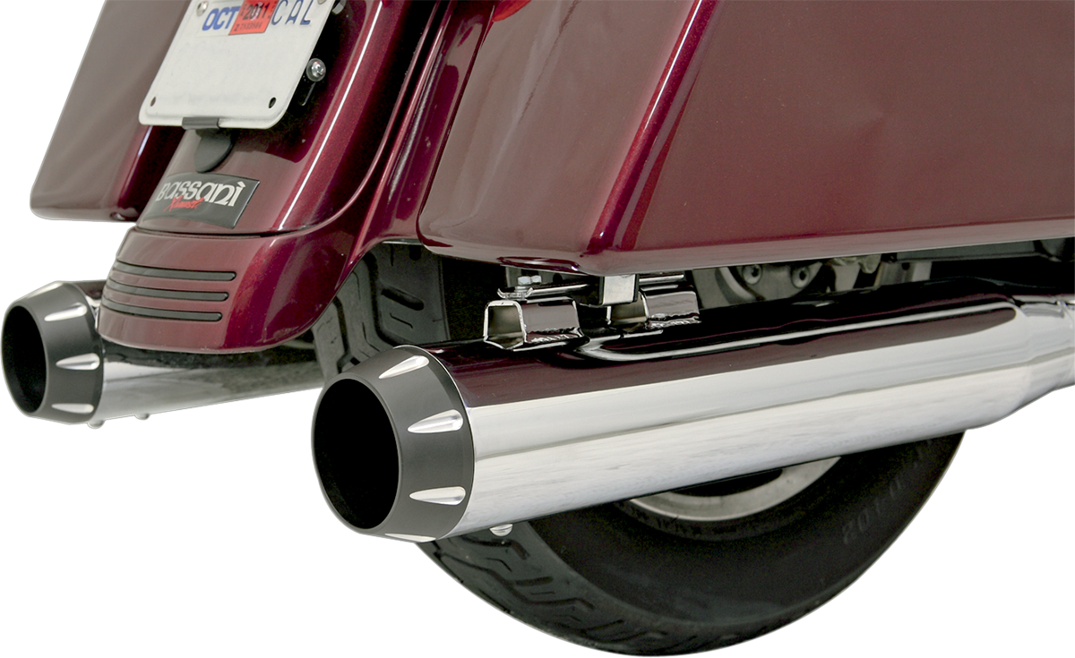 Optional B1-Syle Quick-Change End Cap - 4" - Black Tapered - Fluted