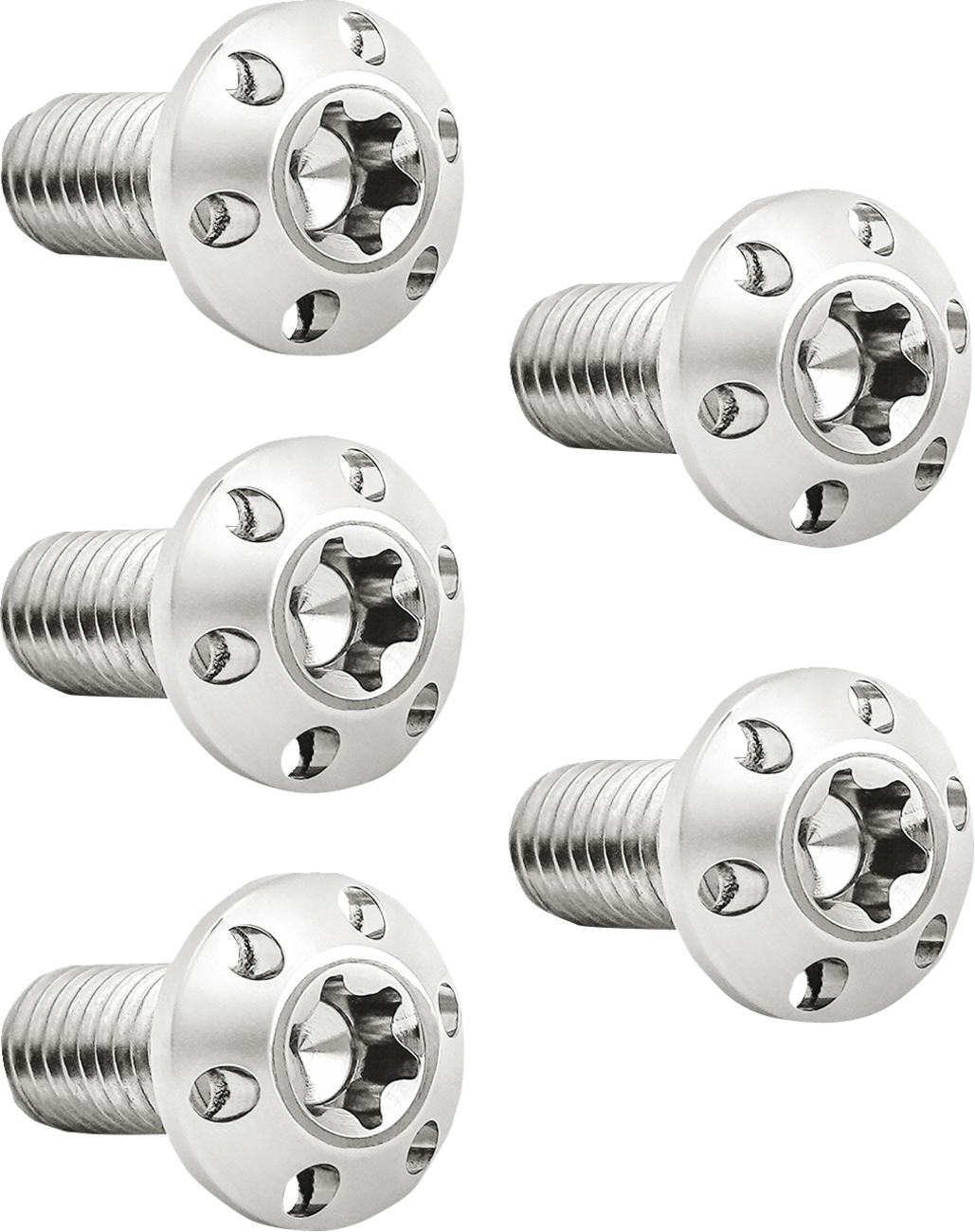 Bolt Kit - Holeshot/Brake Rotor/Rear - Hub Mount - Polished - 3/8-16 X 1" - 5 Pack