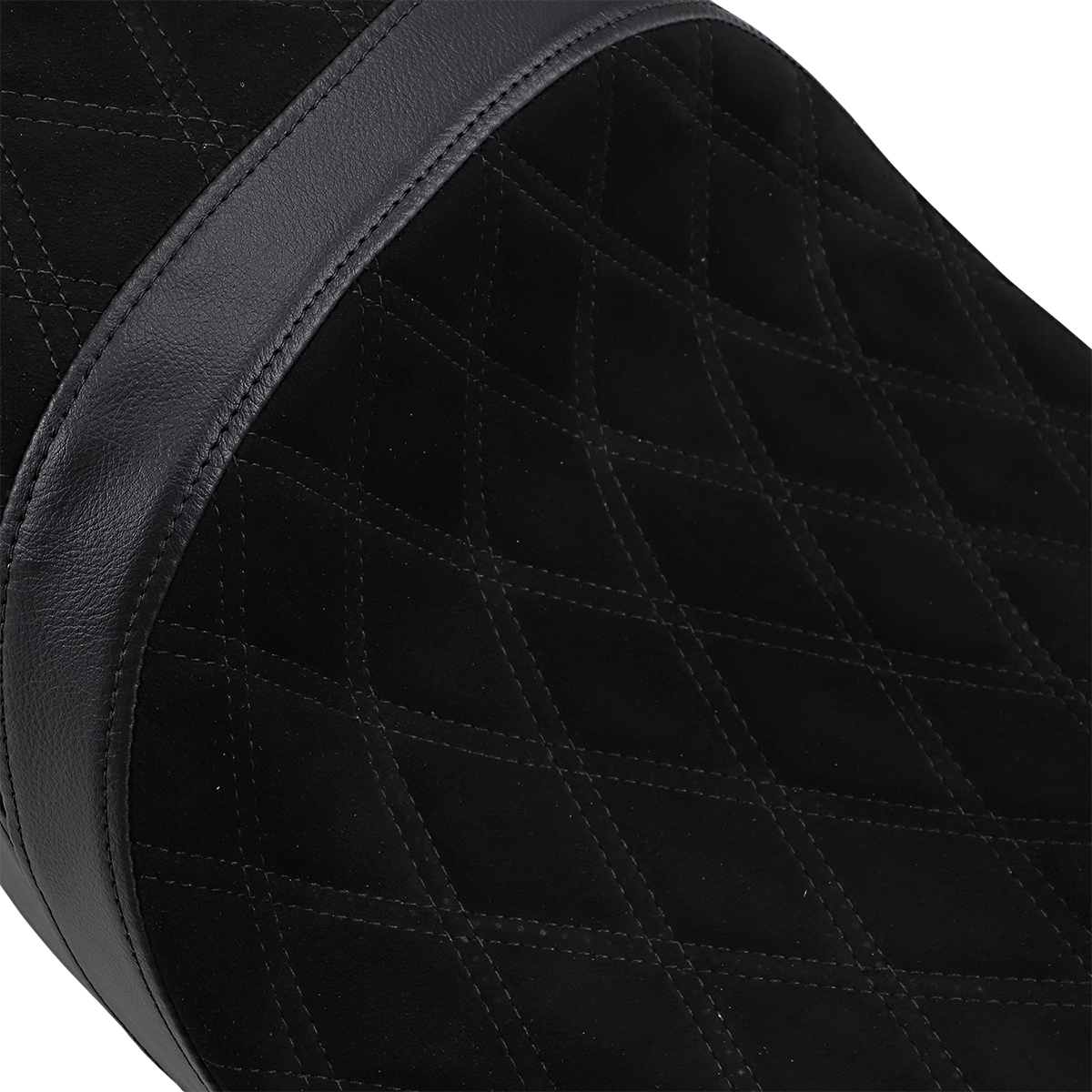 Low Touring Seat - Vinyl - Faux Suede Double Diamond - Yaffe Tanks - FL '08-'23