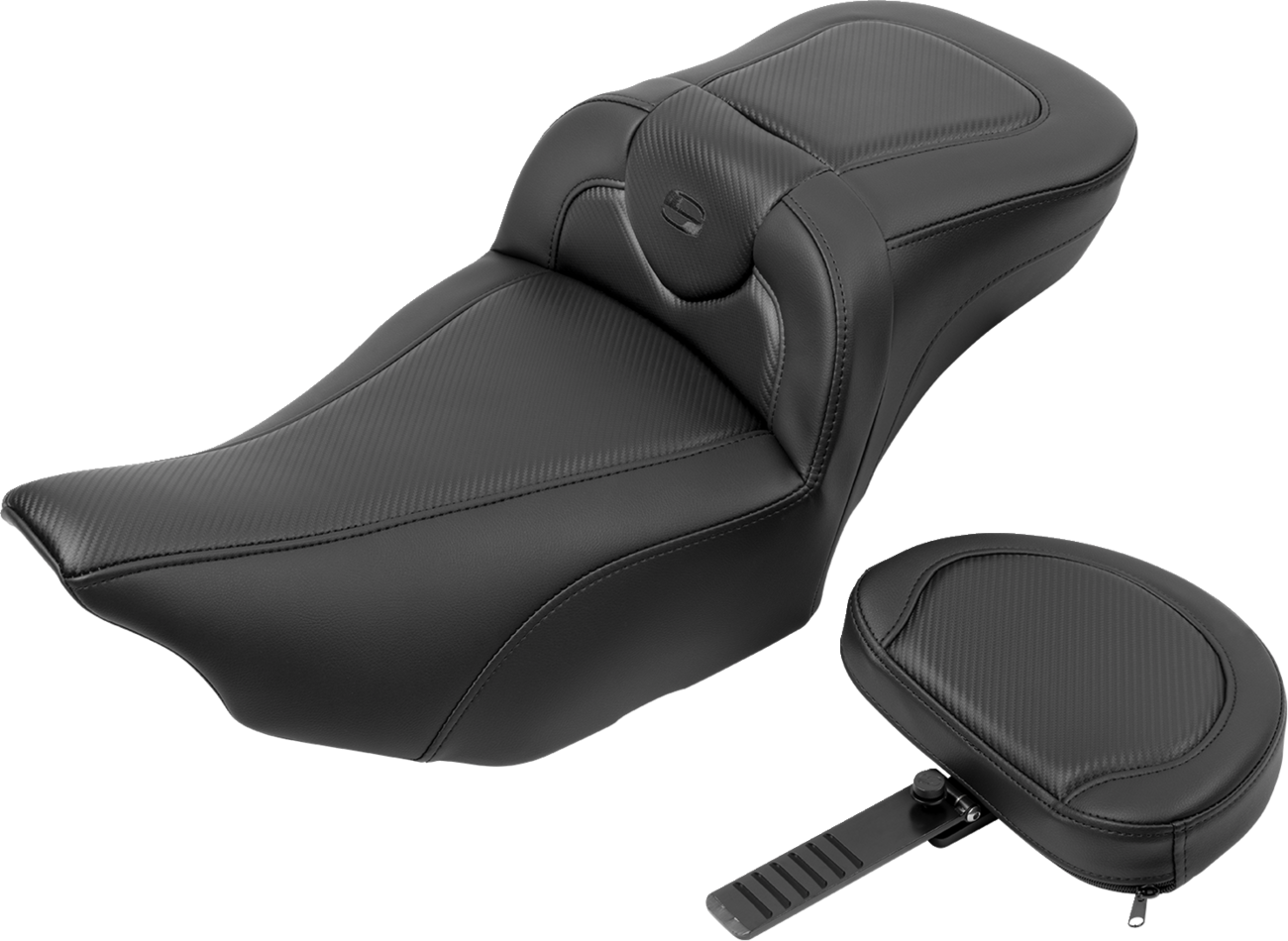 Roadsofa™ Extended Reach Seat - With Backrest - Carbon Fiber - FLTR/FLHX '23-'24