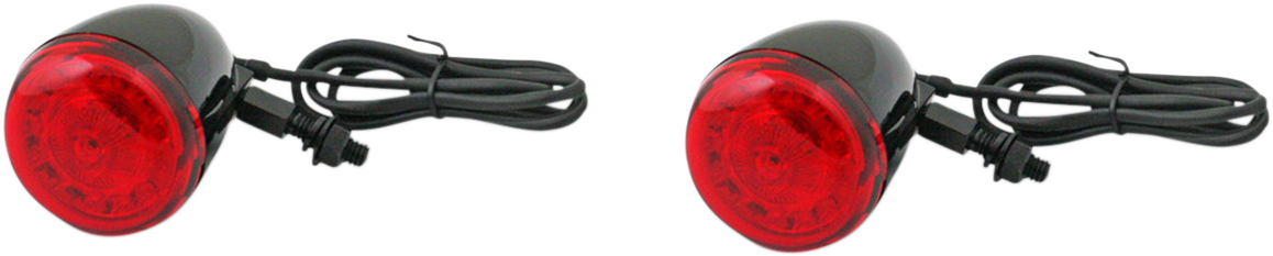 ProBEAM® Turn Signals - Gloss Black/Red - Universal