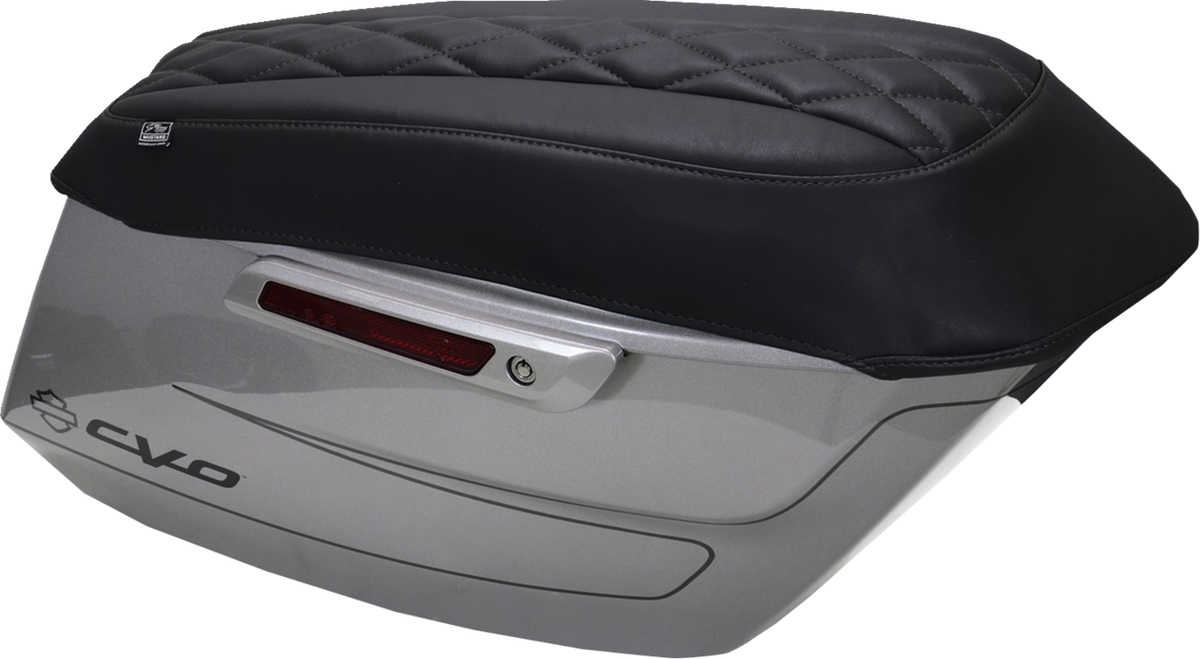 Deluxe Diamond Saddlebag Lid Covers
