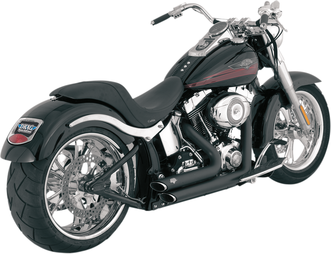 Shortshots Staggered Exhaust System - Matte Black Ceramic