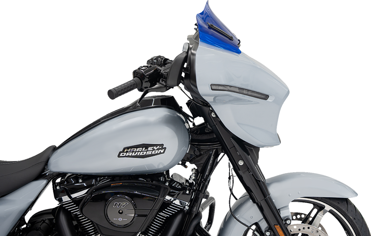 Kolor Flare® Windshield - 8" - Blue - '23-'25 FLHX