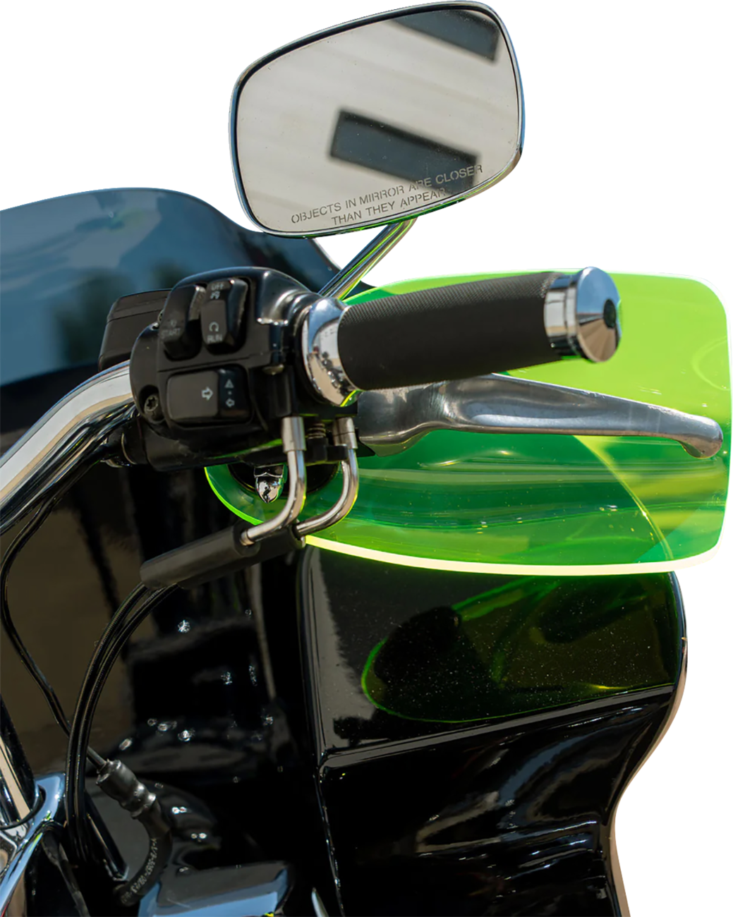 Flare® Handguards - Harley-Davidson Cable Clutch - Green Ice