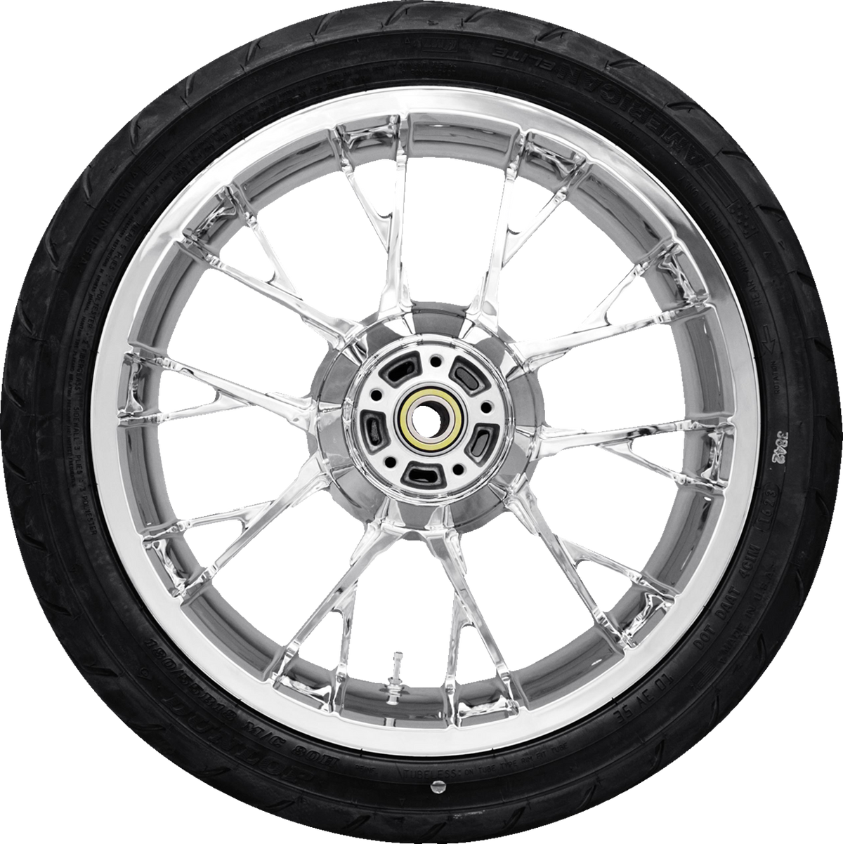 Marlin Rear Wheel - Chrome (18") | Dunlop AE2 Tire (180/55b18)