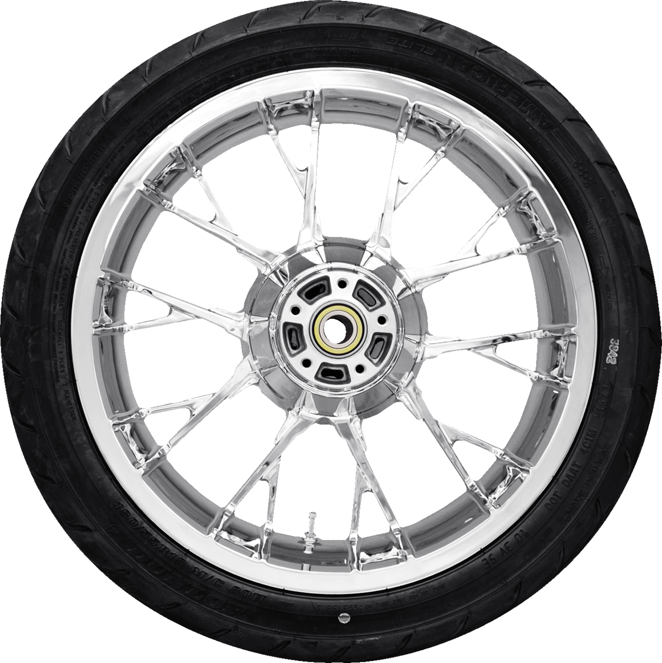 Marlin Rear Wheel - Chrome (18") | Dunlop AE2 Tire (180/55b18)