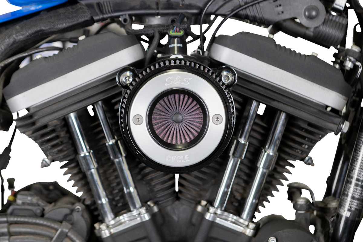 Air Stinger Stealth Air Cleaner Kit - Black Chrome Ring