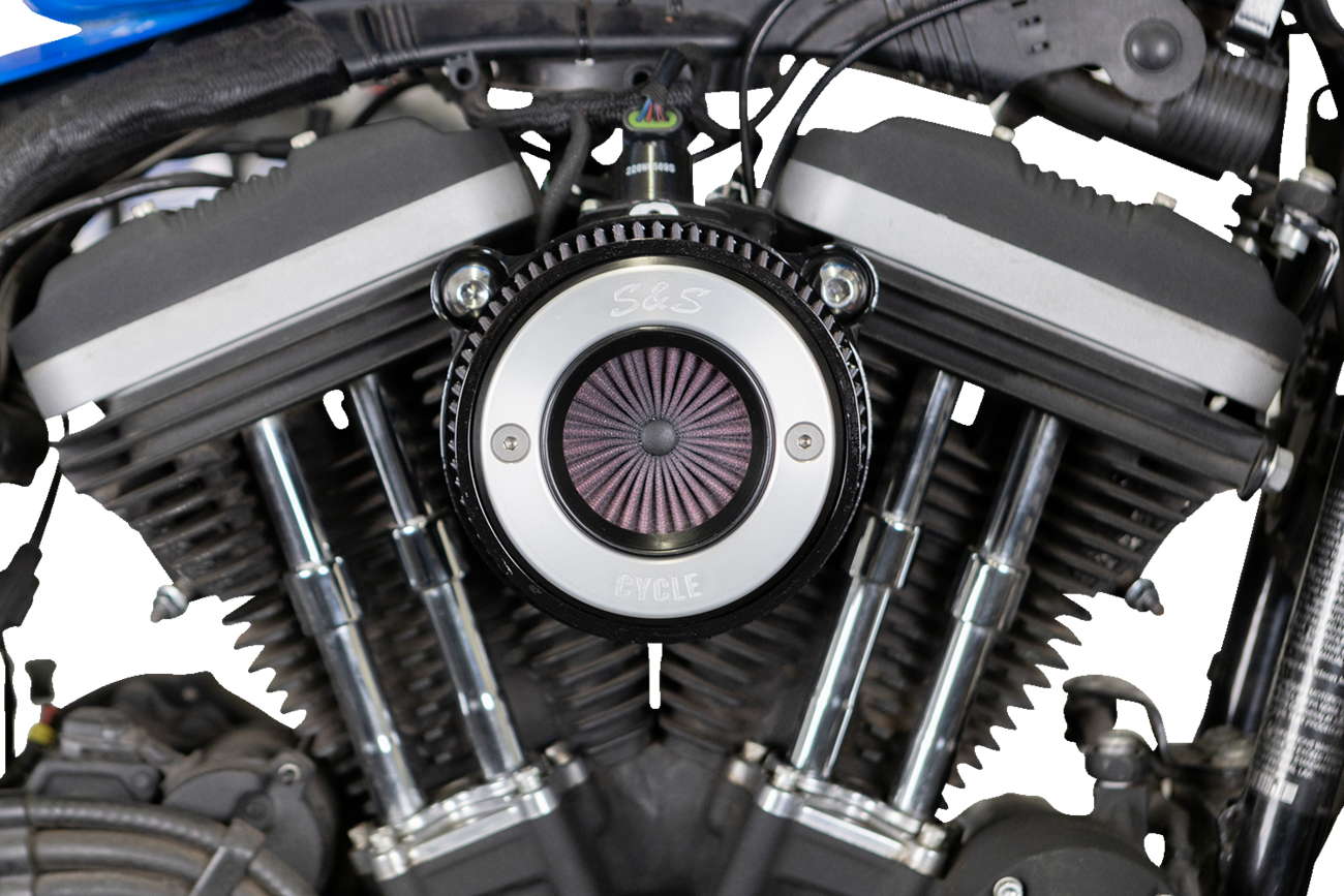 Air Stinger Stealth Air Cleaner Kit - Black Chrome Ring