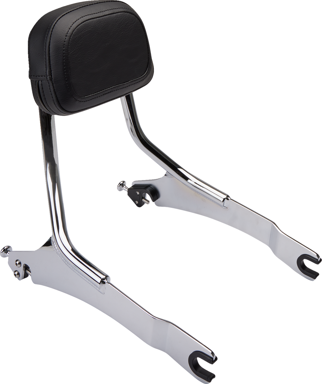 Detachable Backrest - Chrome - Two-Up Seat - Scout
