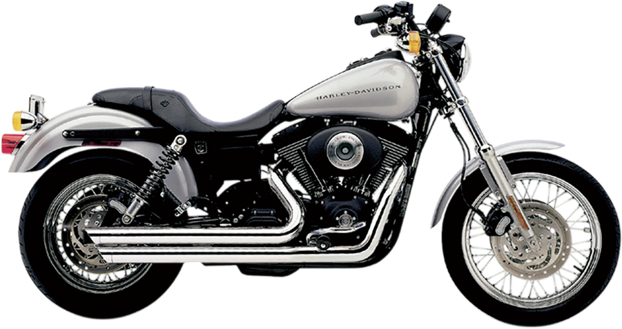 Speedster Slashdown Exhaust - Chrome - '91-'05 Dyna