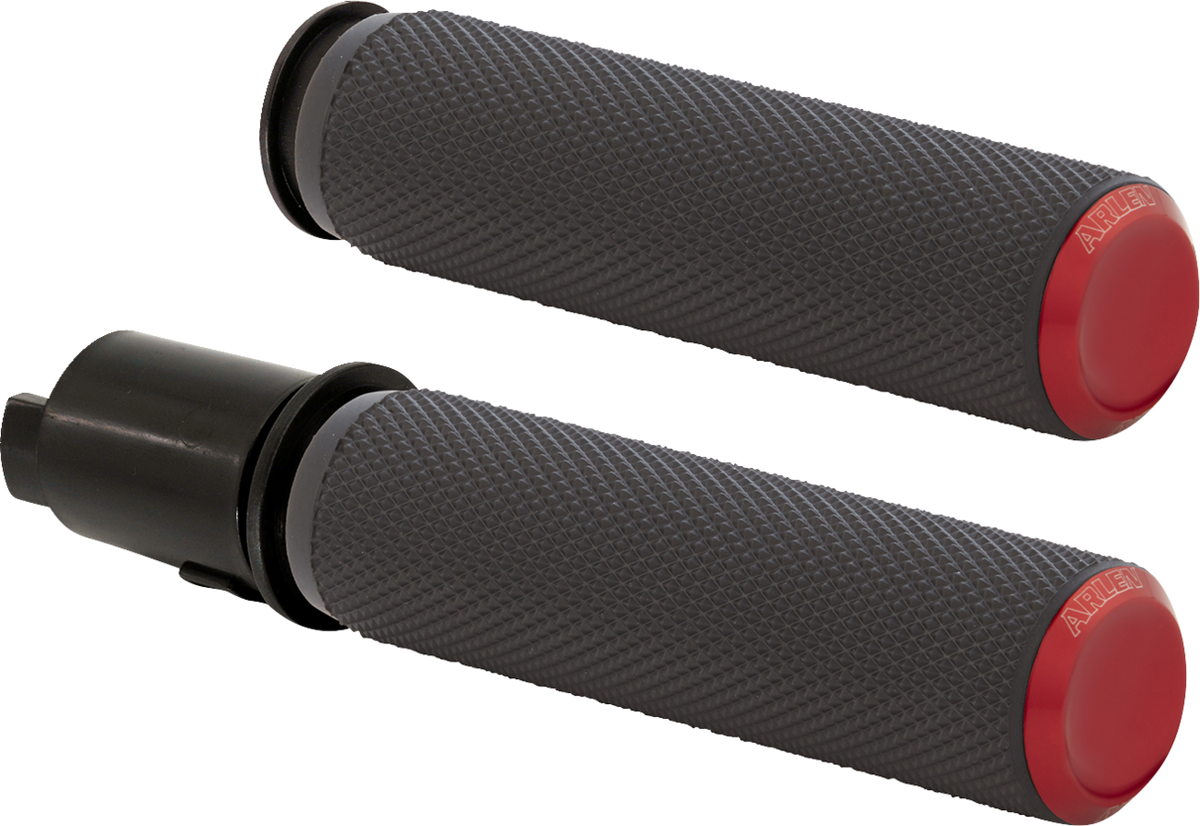 Knurled Grips - TBW - Red