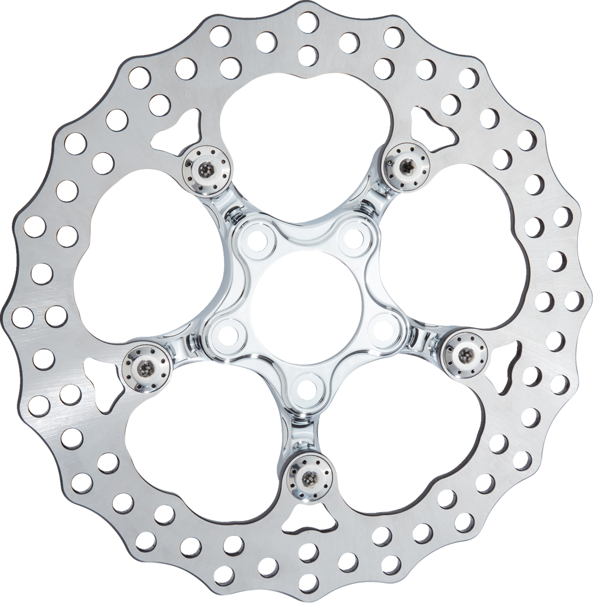 Spider Rotor - 12-19/32" - Chrome - Front