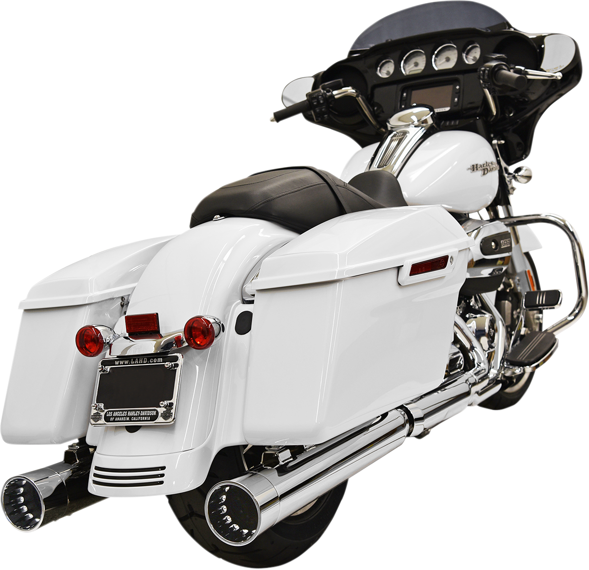 DNT Straight Can Mufflers For FL - Chrome