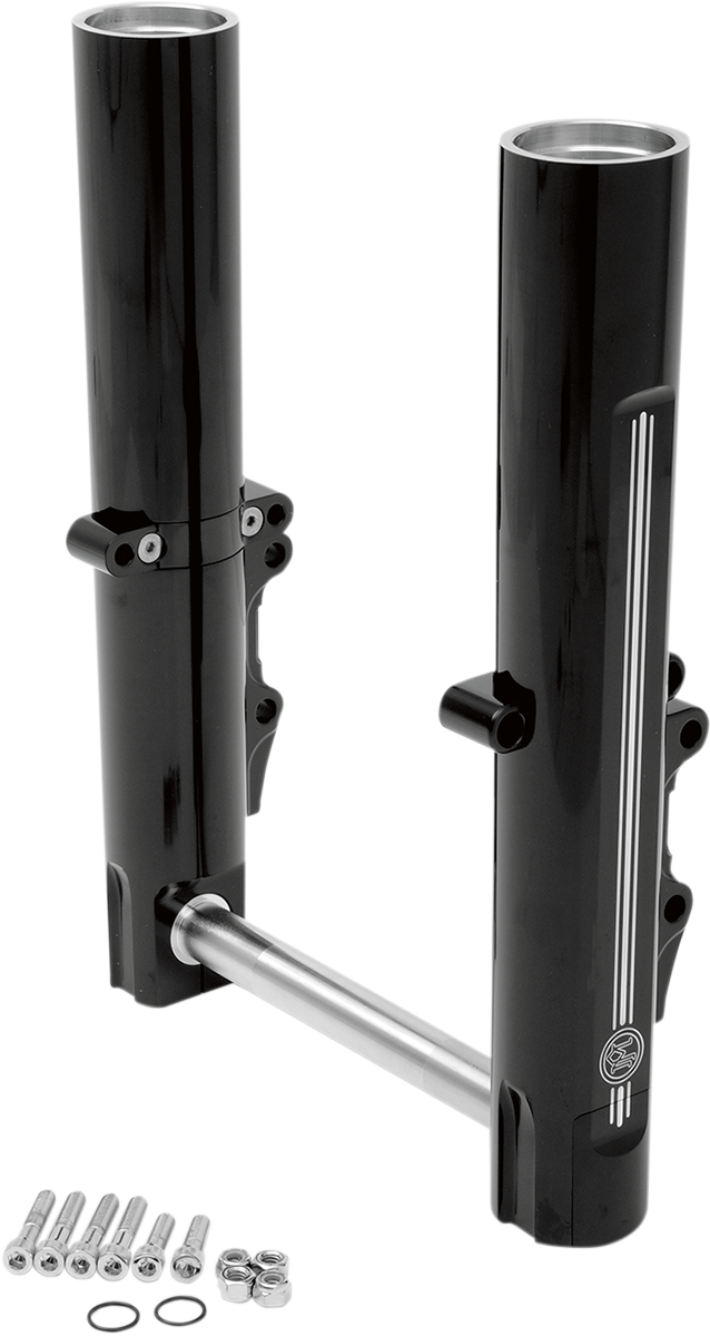 Fork Leg Kit - Black - Lower - Dual Disc - Contrast Cut - '14-'20 FL