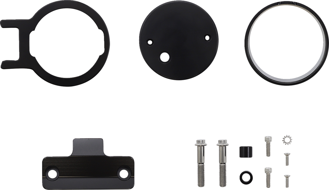 Gauge Mount - Single - Black - Dyna
