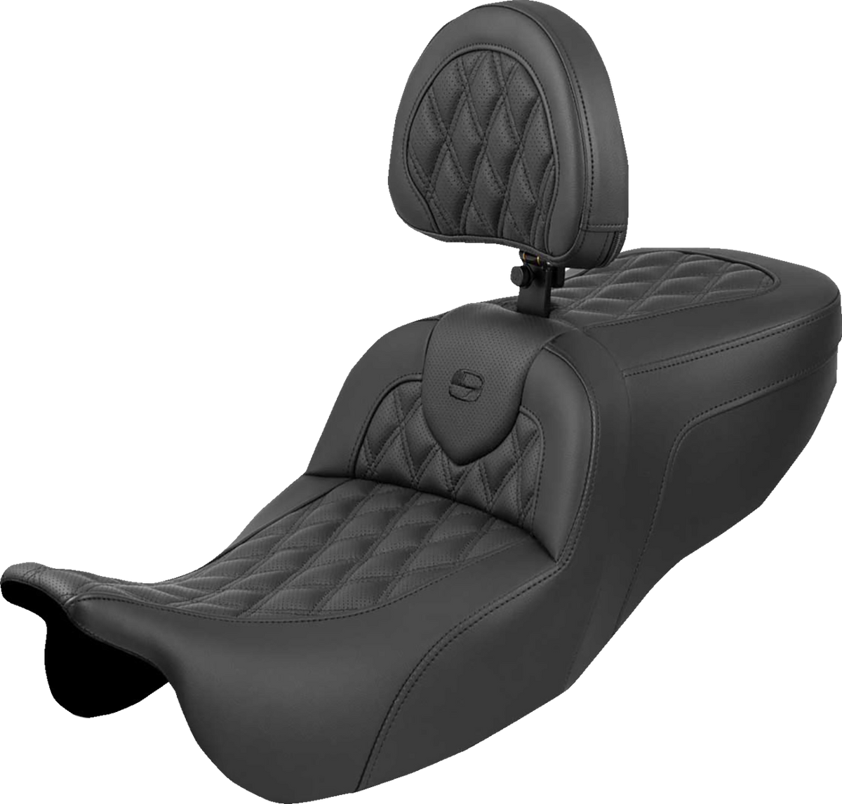 Roadsofa™ Seat - With Backrest - Lattice Stitch - FLRT/FLTRT '15-'25