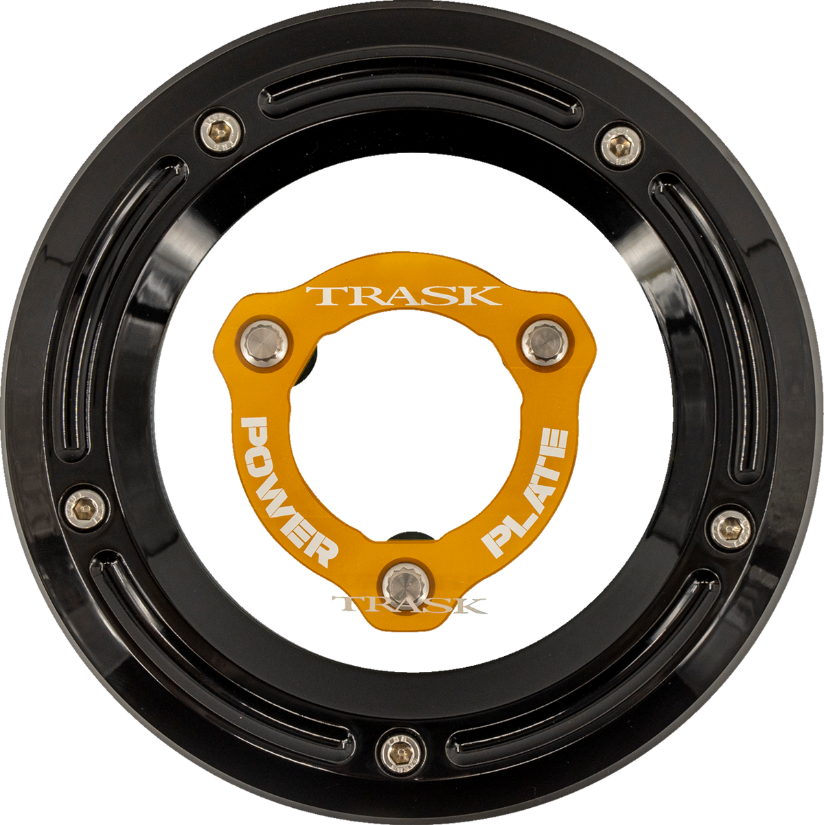 Derby Cover With Power Plate - Black/Gold - Kit - '17-'25 Harley-Davidson