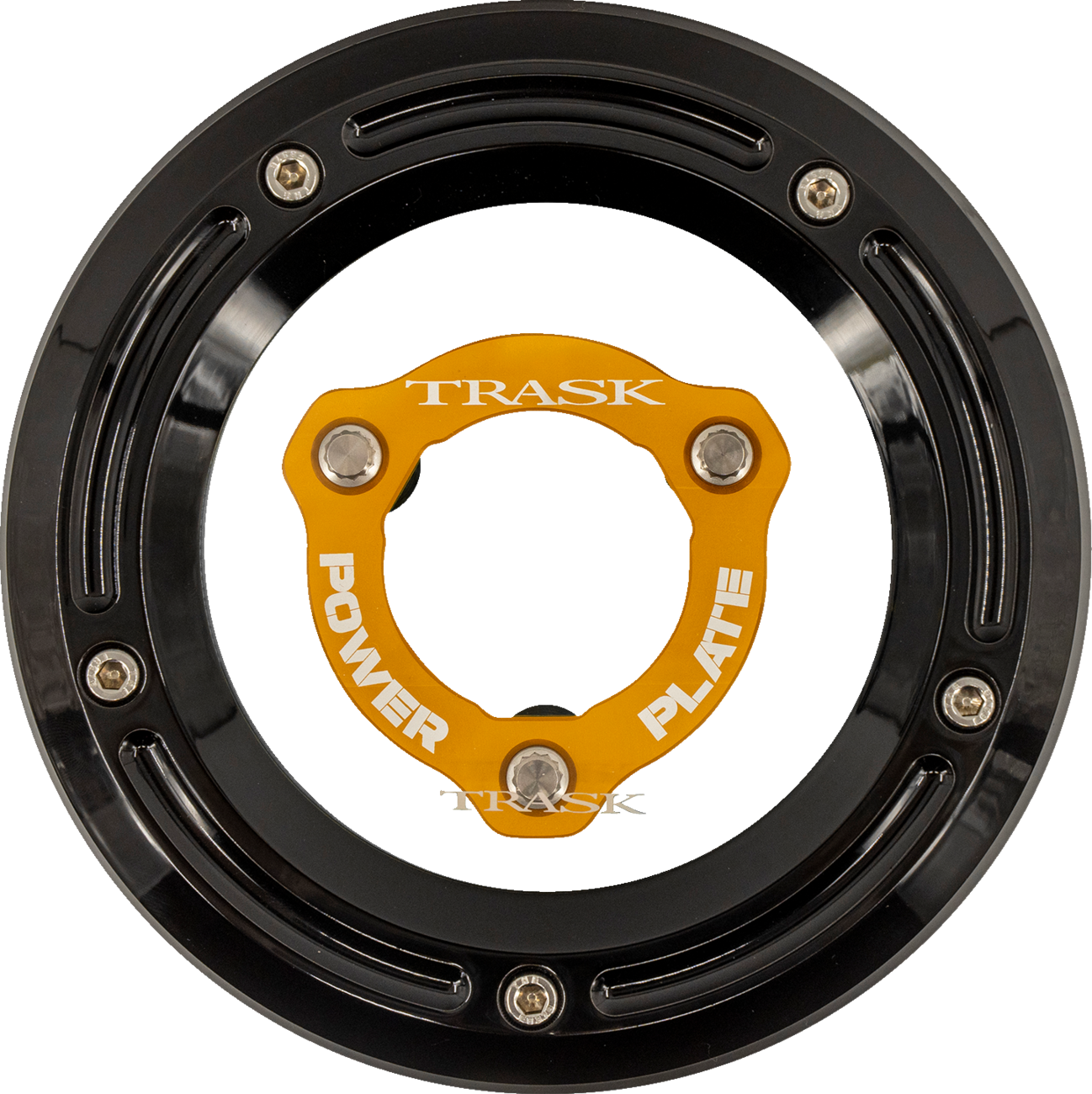 Derby Cover With Power Plate - Black/Gold - Kit - '17-'25 Harley-Davidson