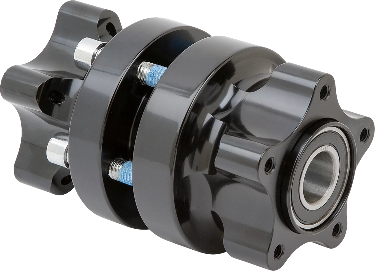 Hub - Cartridge - Front/Dual Disc - Black - Softail Low Rider S/St/El Diablo