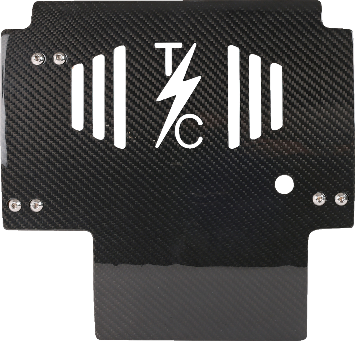 Skid Plate - Carbon Fiber/Gloss - With Black Brackets - FLHX/FLTRX