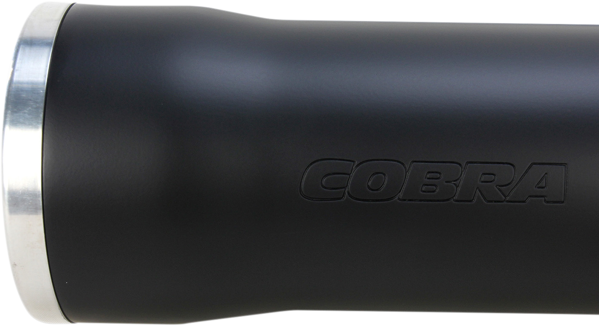 Slip-On Mufflers With Race Pro Tips - 3" - Black - '07-'17 FLSTF/FXSTD