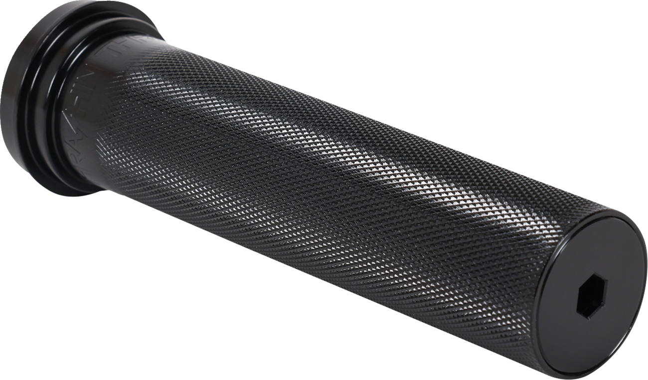 Throttle Tube - Knurled - 1" - TBW - Black