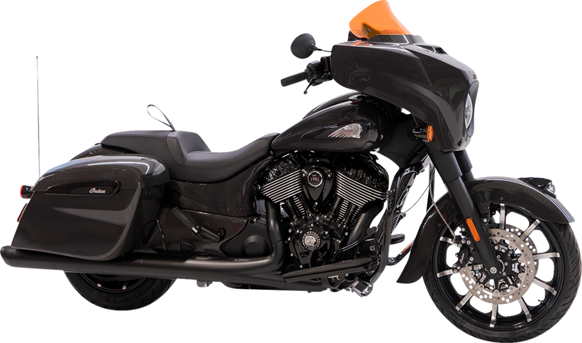 Ice Flare® Windshield - 10" - Orange Ice - '14-'26 Indian