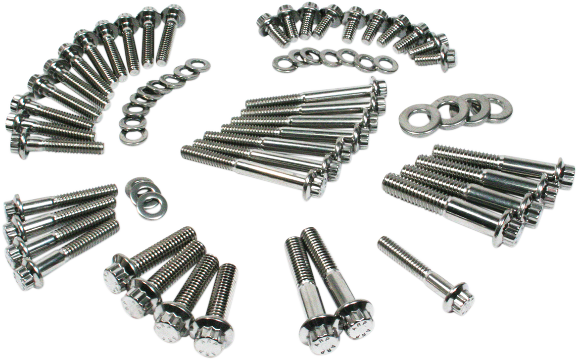 Fastener Kit - External Primary/Transmission - 12-Point/Dress-Up - Softail