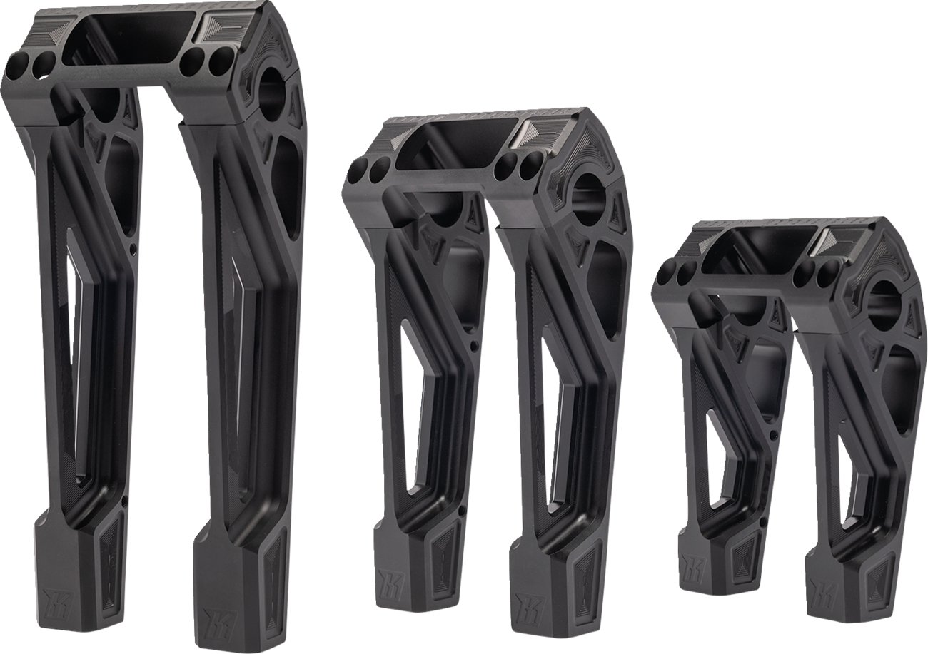 Fastback Risers - 8" - Black
