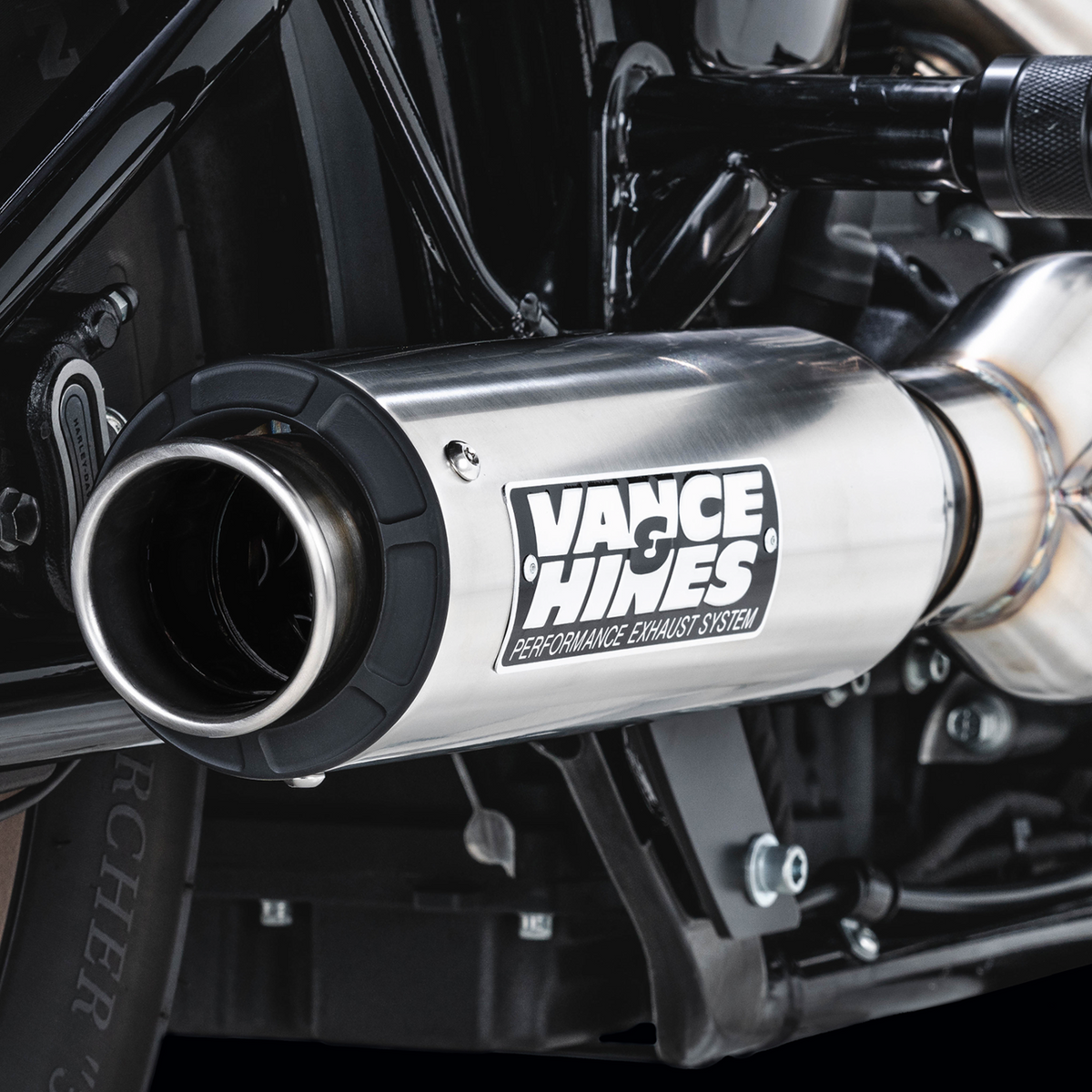 2-Into-1 Supersport Exhaust System - Brushed - Softail