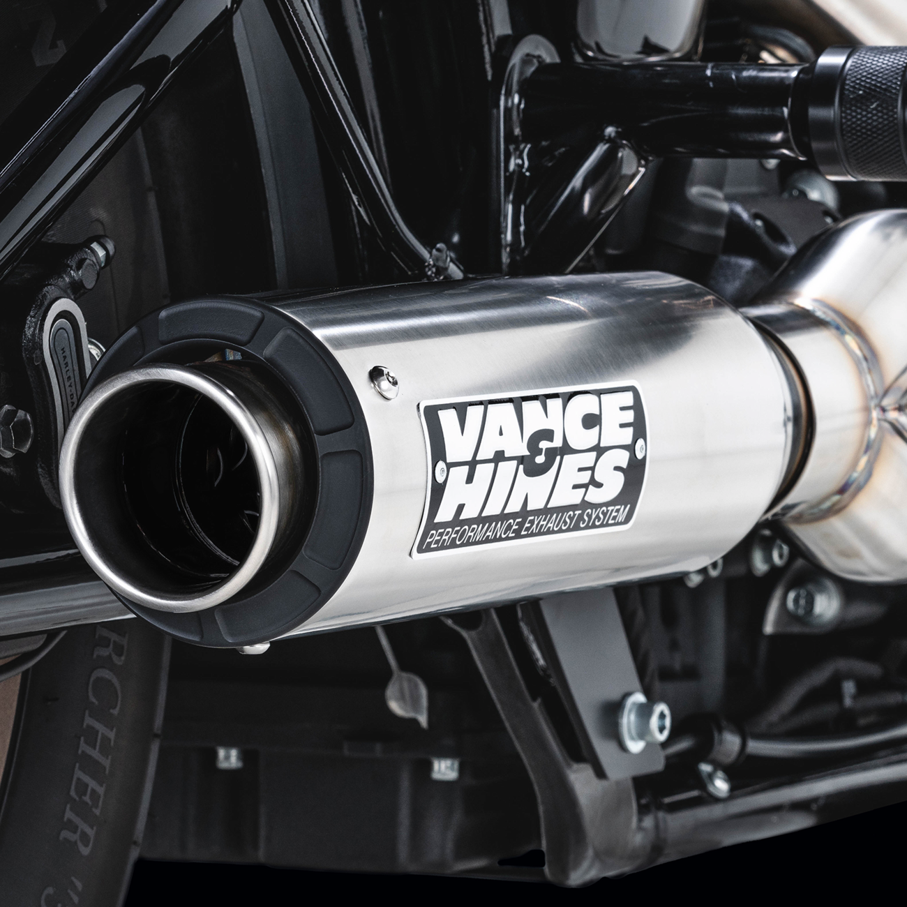 2-Into-1 Supersport Exhaust System - Brushed - Softail