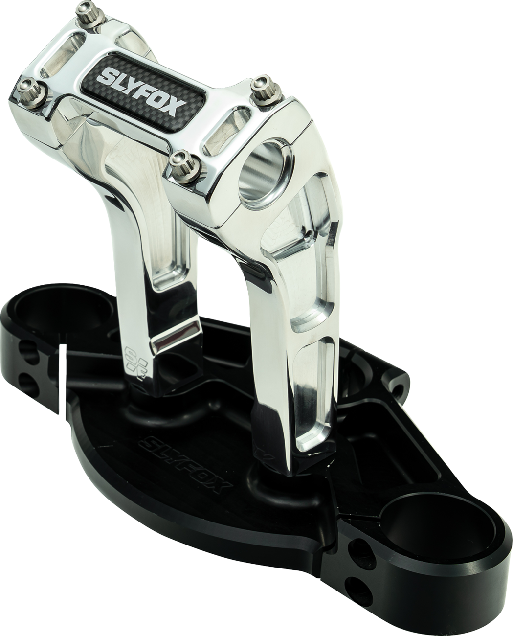 Handlebar Riser Kit - Pullback - 1" Clamping - 6" Rise - Raw
